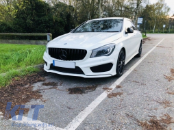 Emprós Kentrikí grília katállhlh gia Mercedes CLA C117 X117 W117 (2013-2018) CLA45 GT-R Panamericana Schediasmós All Mavro-image-6042744