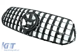 Emprós Kentrikí grília katállhlh gia Mercedes GLE SUV W167 V167 GLE Koupé C167 Pakéto athlhtismov (2019-06.2023) GTR Panamericana Schediasmós All Mavro-image-6075915