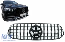 Emprós Kentrikí grília katállhlh gia Mercedes GLE SUV W167 V167 GLE Koupé C167 Pakéto athlhtismov (2019-06.2023) GTR Panamericana Schediasmós All Mavro-image-6076988