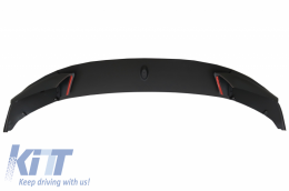 Emprós Profulaktíras Aerotomí Lip katállhlo gia BMW Seirá 5 F10 F11 Sedan Touring (2011-2017) Schediasmós M-Performance Mat Mavro-image-6034626