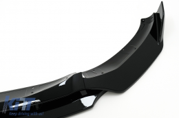 Emprós Profulaktíras Aerotomí Lip katállhlo gia BMW X4 G02 X4M M Sport (2018-Up) Piáno Mavro-image-6083705