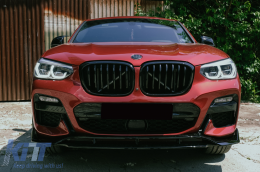 Emprós Profulaktíras Aerotomí Lip katállhlo gia BMW X4 G02 X4M M Sport (2018-Up) Piáno Mavro-image-6100821