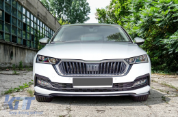 Emprós Profulaktíras Aerotomí Lip katállhlo gia Skoda Octavia MK4 (2020-Up) Mavro-image-6091941