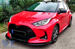 Emprós Profulaktíras Aerotomí Lip katállhlo gia Toyota Yaris MK4 XP210 (2020-up) Piáno Mavro-image-6092875