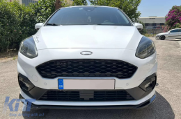 Emprós Profulaktíras Aerotomí Lip katállhlo gia Ford Fiesta Mk8 ST / ST-Line (2017-2021) Piáno Mavro-image-6094451