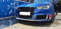 Emprós Profulaktíras katállhlos gia Audi A3 8V (2012-2015) Sedan Saloon Convertible RS3 Schediasmós Piáno Mavro-image-6028545