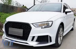 Emprós Profulaktíras katállhlos gia Audi A3 8V Ananéosh (2016-2019) Sedan Kamprioléta RS3 Schediasmós Brilliant Mavro-image-6128339
