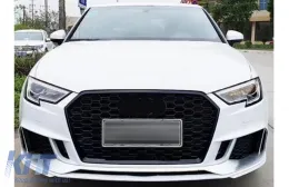 Emprós Profulaktíras katállhlos gia Audi A3 8V Ananéosh (2016-2019) Sedan Kamprioléta RS3 Schediasmós Brilliant Mavro-image-6128340