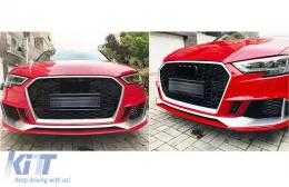 Emprós Profulaktíras katállhlos gia Audi A3 8V Ananéosh (2016-2019) Sedan Kamprioléta RS3 Schediasmós Brilliant Mavro-image-6128341