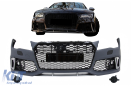 Emprós Profulaktíras katállhlos gia Audi A7 4G Pre-Facelift (2010-2014) RS7 Schediasmós With Grília-image-6046445