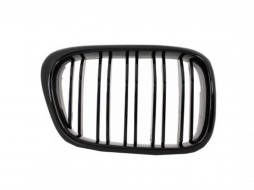 Emprós Profulaktíras katállhlos gia BMW Seirá 5 E39 (1995-2003) M5 Look with Kentrikí grília Double Stripe Piáno Mavro-image-6019337
