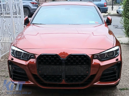 Emprós Profulaktíras katállhlos gia BMW Seirá 4 F32 F33 F36 (2013-2017) Koupé Cabrio Gkran Koupé M4 Schediasmós Mavro Grília-image-6114972