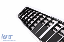 Emprós Profulaktíras katállhlos gia Mercedes S-Class W221 (2005-2012) me Monó Plaísio Emprós Grília S63 S65 Schediasmós-image-6059047