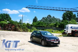 Emprós Profulaktíras katállhlos gia VW Golf VII Golf 7 2013-up GTI Look me Fanária Emprós 3D LED Proboleís Hméras (DRL) RED Foteinó flas kai Grília-image-6093497