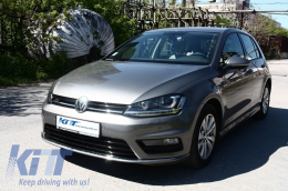 Emprós Profulaktíras katállhlos gia VW Golf VII 7 (2013-2017) R-line Look me Fanária Emprós 3D LED Proboleís Hméras (DRL) FLOWING Dunamikó Sequential Fotismós strofís Ashmí-image-6017972