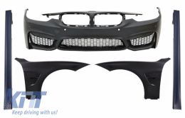 image-79-Emprós Profulaktíras me Mprostiná fterá kai Plaϊná Kit katállhlo gia BMW Seirá 3 F30 F31 Non LCI & LCI (2011-2018) M3 Athlhtikó EVO Schediasmós