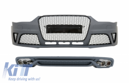 image-6-Emprós Profulaktíras me Píso diachvth kai Ákroi Exatmíseon katállhlo gia Audi A4 B8 Sedan Ananéosh (2012-2015) RS4 Schediasmós