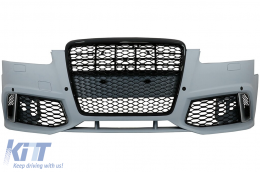 image-10-Emprós Profylaktíras gia Audi A6 C6 4F Sedan Avant 2004-2010 RS6 Look HoneyComb Grilles
