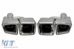 image-32-Endrohre Auspuffblenden für Mercedes CLS SL SLK W204 W211 W221 W219 R171 W212 E63 C63