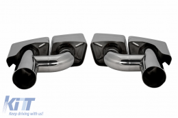 Endrohre Auspuffblenden für Mercedes CLS SL SLK W204 W211 W221 W219 R171 W212 E63 C63-image-6127600