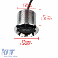 Engine Start / Stop Pivot Illumi Starter 12V Led Red-image-6310810