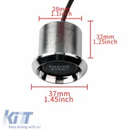 Engine Start / Stop Pivot Illumi Starter 12V Led Blue-image-6311711