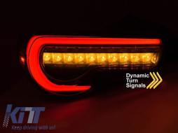 Ensemble de feux arrière à LED adapté pour Toyota GT86 2012-2021, base fumée, gauche et droite-image-6237962