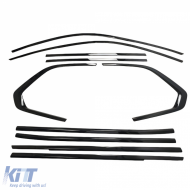 Ensemble de garnitures Shadow Line noir brillant adapté pour BMW X5 G05 à partir de 2018-image-6208035