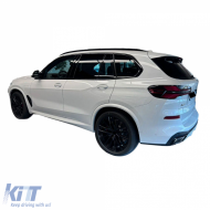 Ensemble de garnitures Shadow Line noir brillant adapté pour BMW X5 G05 à partir de 2018-image-6208036