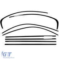 Ensemble de garnitures Shadow Line noires adapté pour BMW Série 3 F30 Berline 11-18-image-6208039