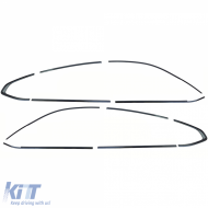 Ensemble de garnitures Shadow Line Trim en noir brillant adapté pour BMW X4 G02 à partir de 2018-image-6204969