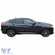 Ensemble de garnitures Shadow Line Trim en noir brillant adapté pour BMW X4 G02 à partir de 2018-image-6204972
