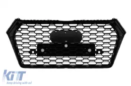 Ensemble de grille RS adapté au pare-chocs avant Audi Q5 2018–2020 version ACC-image-6139252