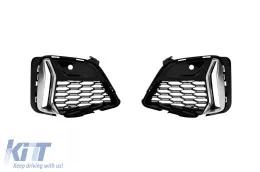 image-30-Ensemble de grilles de type M340 avec cadre gris adapté au pare-chocs avant M de la BMW Série 3 G20 berline, G21 touring après 2019