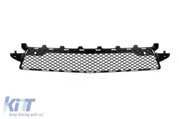 Ensemble de grilles type GT chrome/noir et grille centrale dans le pare-chocs adapté pour Mercedes CLS C218 2011-2014 équipé d'un pare-chocs sport A Design-image-6148066
