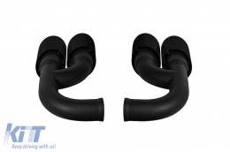Ensemble de sorties noires type 958 adapté pour Porsche Cayenne 2010-2014-image-6212543