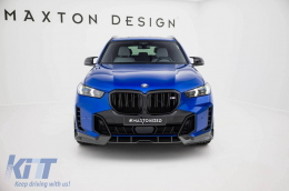 Ensemble de splitters en fibre de carbone prepreg Maxton Design adapté pour BMW X5 M-Pack G05 Facelift après 2023-image-6144594