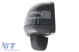 Ensemble Rétroviseur Complet pour Mercedes G W463 89-18 Feux LED SMD Noir-image-45527