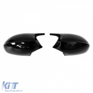 Ersatz-Spiegelkappen in glänzendem Schwarz, geeignet für BMW 3er E90 E91 Vorfacelift-image-6204861