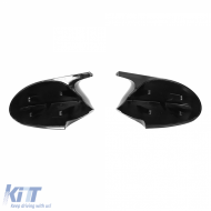 Ersatz-Spiegelkappen in glänzendem Schwarz, geeignet für BMW 3er E90 E91 Vorfacelift-image-6204863