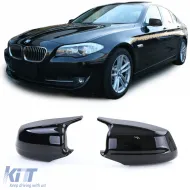 image-12-Ersatz Sport-Spiegelkappen in Hochglanzschwarz geeignet für BMW 5er F10 F11 2010-2013