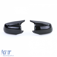 Ersatz Sport-Spiegelkappen in Hochglanzschwarz geeignet für BMW 5er F10 F11 2010-2013-image-6191868