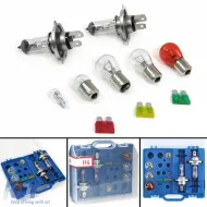 Ersatzlampenbox mit Sicherungen Lampenset H4 P21 10-teilig geeignet für Fahrzeug 12V-image-6197946