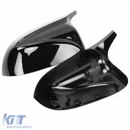 Ersatzspiegelkappen glänzend schwarz geeignet für BMW X3 G08 X4 G02-image-6200433
