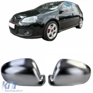 image-73-Ersatzspiegelkappen-Set im Aluminium-Look geeignet für VW Golf 5 2003-2009