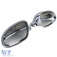 Ersatzspiegelkappen-Set im Aluminium-Look geeignet für VW Golf 5 2003-2009-image-6205812