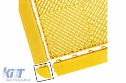 image-25-Esquina para Garaje Baldosas Entrelazadas Suelo Almacén Suelo Modular Amarillo