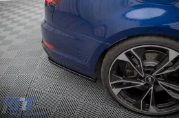 Estensioni laterali Maxton Design adatte per paraurti posteriore dell'Audi A4 B9 dopo il 2019, verniciato nero-image-6140142