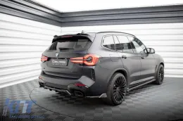 Estensioni laterali Maxton Design adatte per paraurti posteriore della BMW X3 con pacchetto M G01 dopo il 2021, verniciato di nero-image-6144046