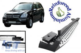 Estribos Estriberas Pasos laterales para Mercedes Clase GL X164 2006-2013-image-6089379